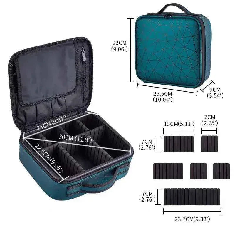Diamond Cut Cosmetic Bag for Makeup and Essentials