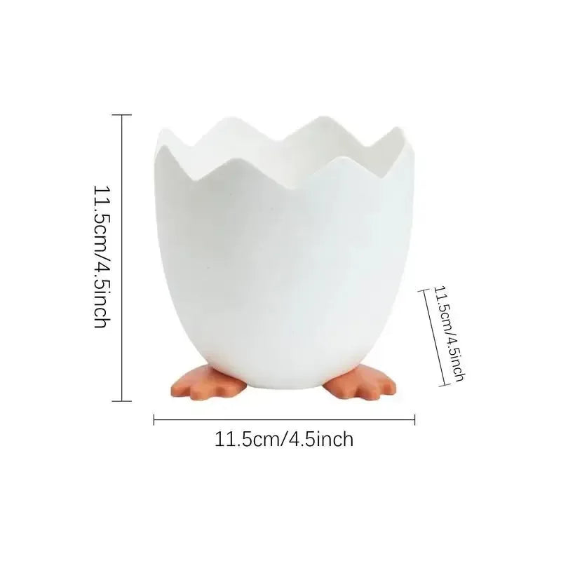 Eggshell Pen Holder – Multi-Functional Desk Organizer for Stationery & Makeup Brushes
