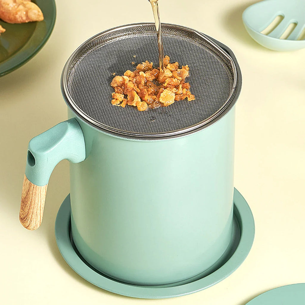 1.4L Colour Oil Pot - Dust-Proof Filter Jug