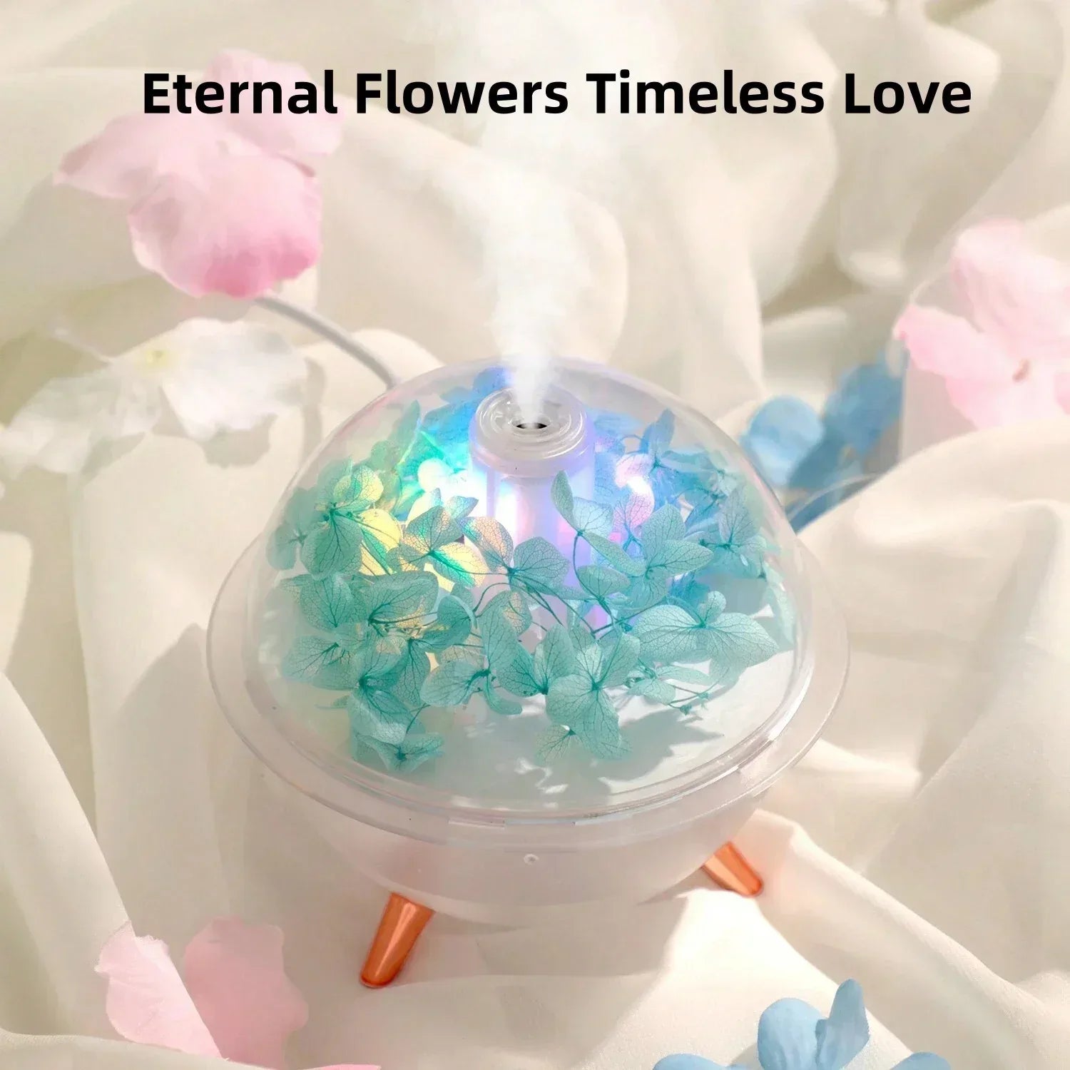 Eternal Flower Air Humidifier – USB Aroma Diffuser