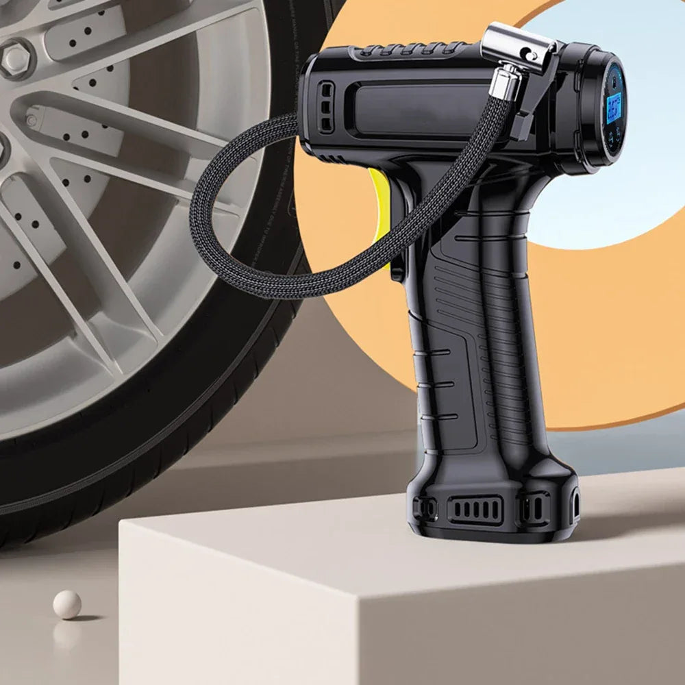 Digital Tyre Inflator with PSI Setting – Portable Air Pump