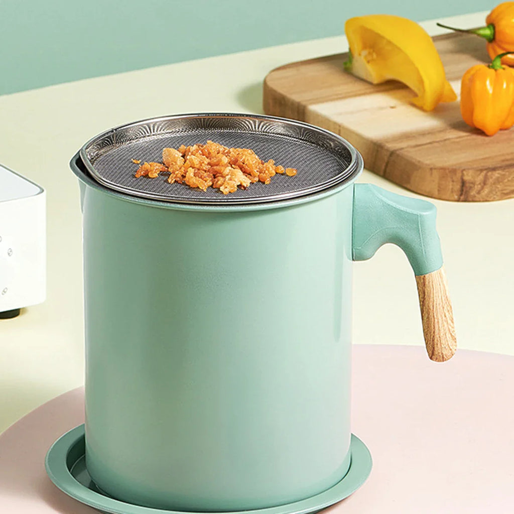 1.4L Colour Oil Pot - Dust-Proof Filter Jug