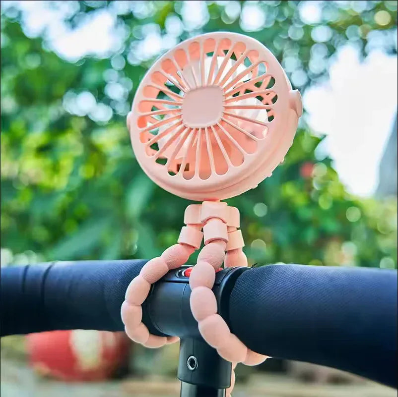 Tripod Style Hand Fan – Portable Rechargeable Cooling Fan
