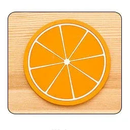 Fruit-Shaped Silicone Cup Mats – 6PCS Heat Resistant