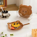 Creative Bear Snack & Fruit Dish Set – 8 Pcs Drop-Proof Tray