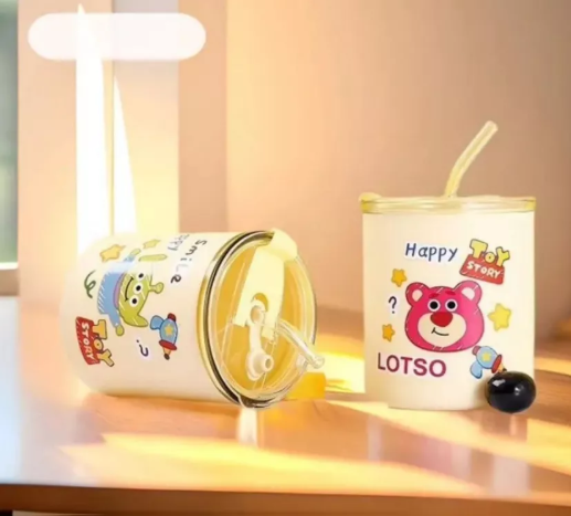 Premium Eco-Friendly Mug with Glass Straw
