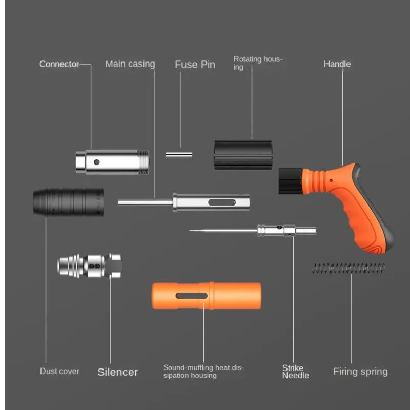 Heavy-Duty Concrete Nail Gun Kit – Steel Power