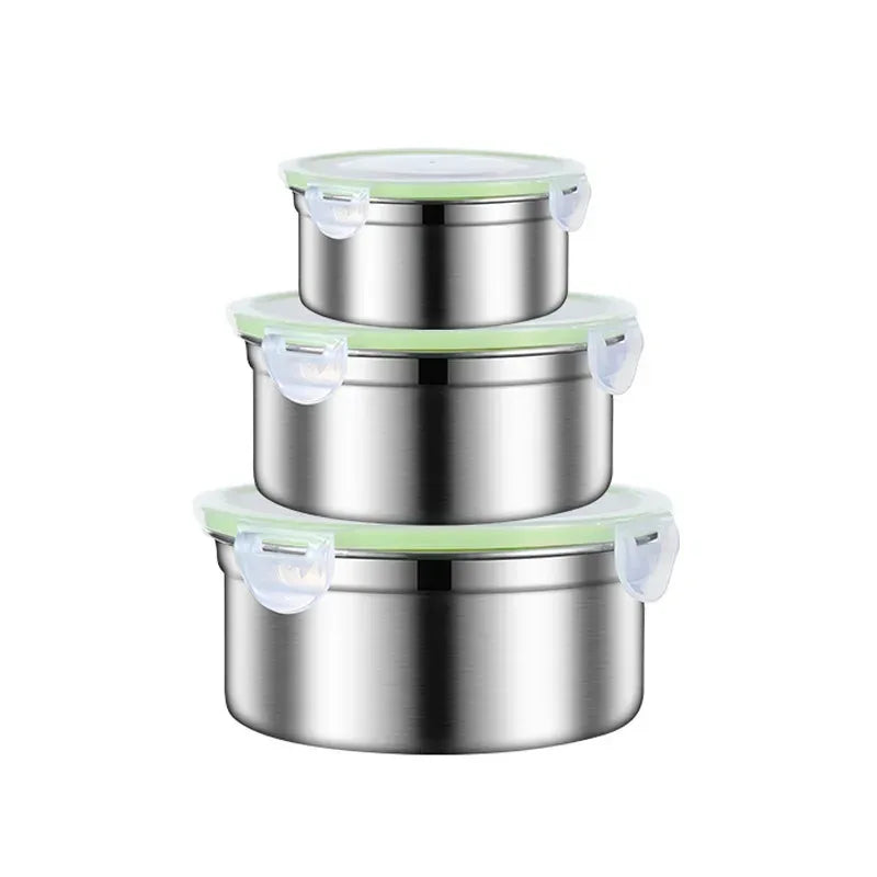 Stainless Steel Food Storage Box – 3-Piece Set