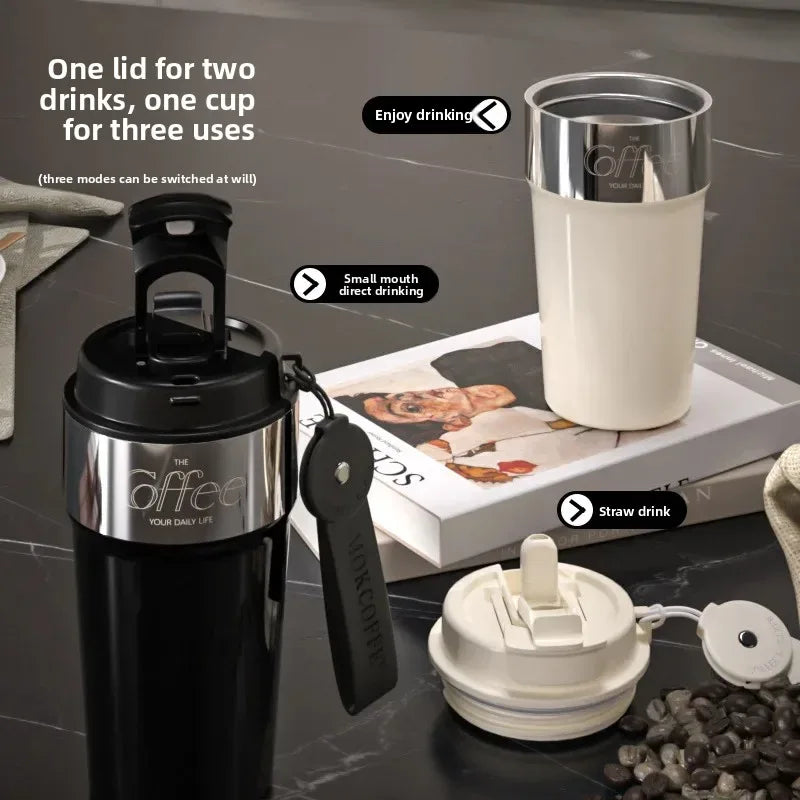 Double-Sided Insulated Coffee Cup – 316 Stainless Steel