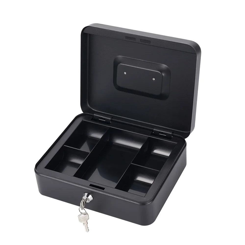 Metal Cash Box with Lock | Secure Money Storage