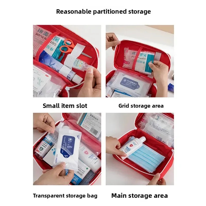 Portable First Aid & Medicine Storage Travel Bag