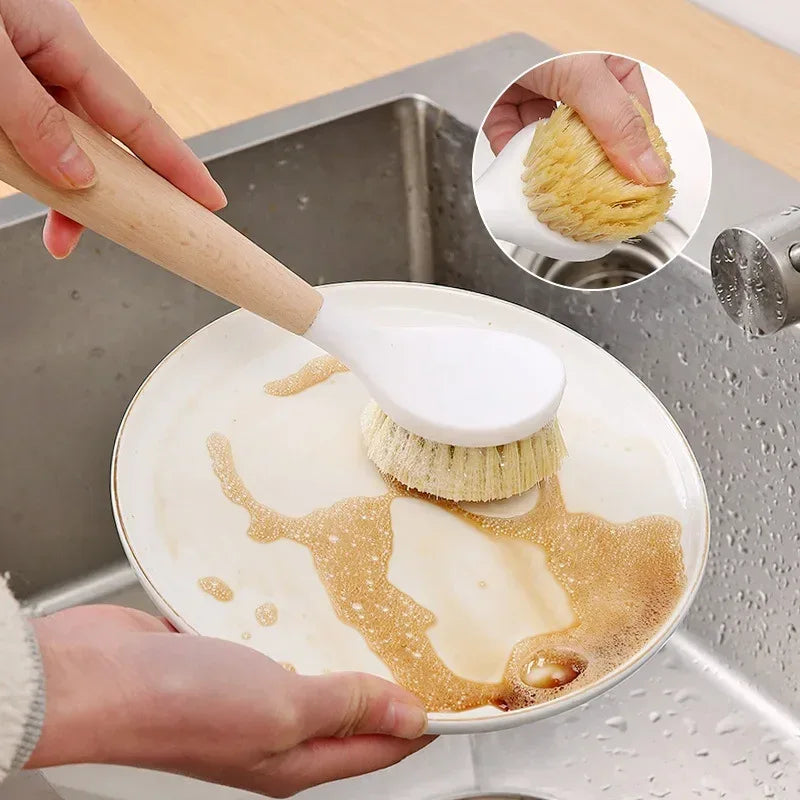 Long Handle Kitchen Pot Cleaning Brush