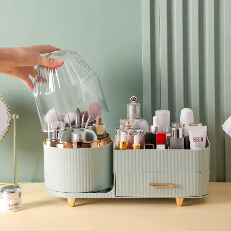 360° Rotating Cosmetic Storage Box – Makeup Organizer Stand
