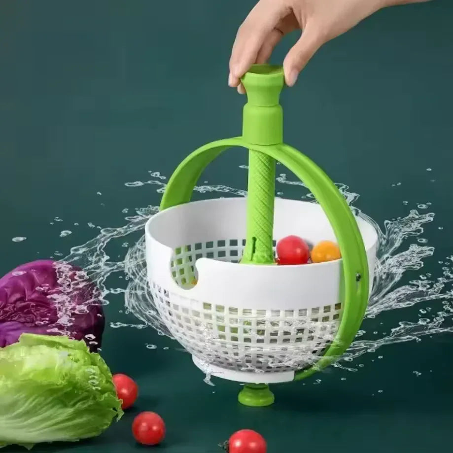 Rotating Drainage Basket – Vegetable & Fruit Spinner