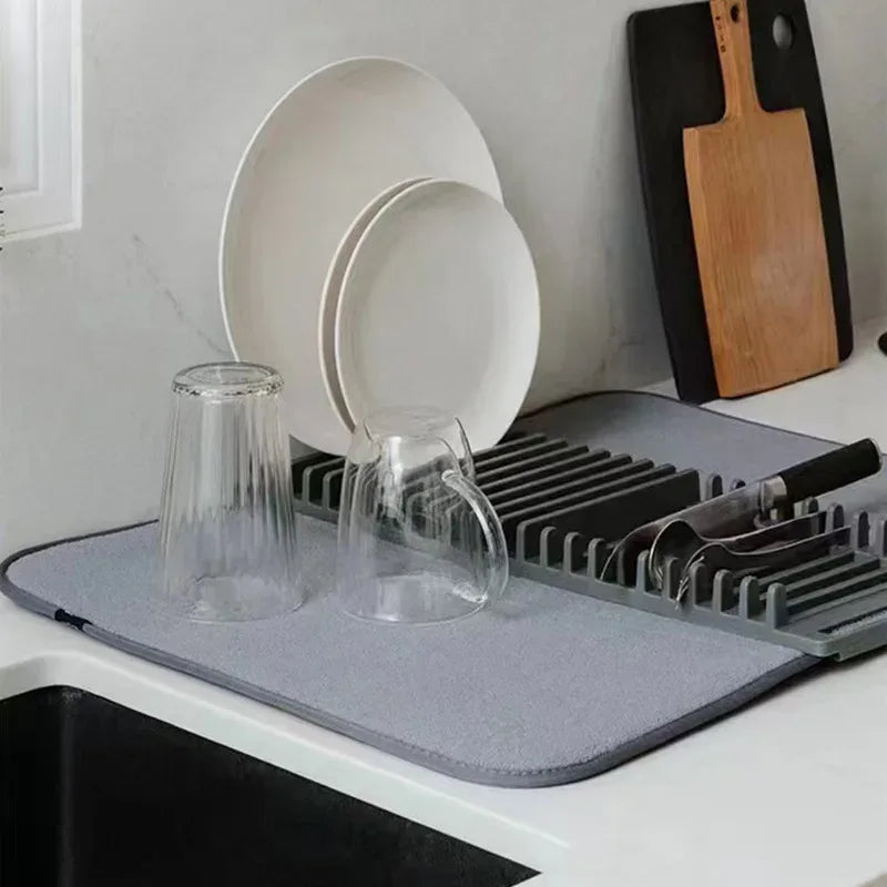 Water-Resistant Dish Drying Mat for Fast, Clean Drying