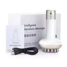 Electric Meridian Brush Massager – Gua Sha, Hot Compress & Fat Burner