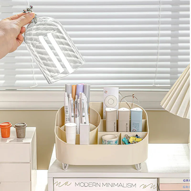 Large Capacity Makeup Organizer with Lid