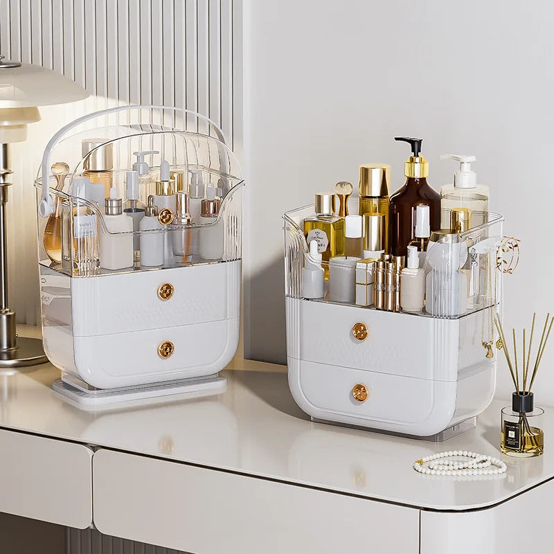 Luxury Waterproof & Dustproof Large Capacity Cosmetic Organizer