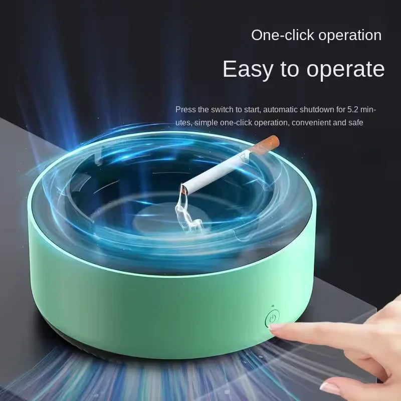 Ashtray with Extinguisher – Smokeless Portable Cigarette Holder (Cells Operated)