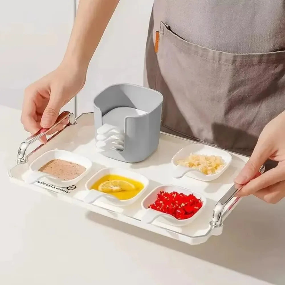 6-Pack Stackable Dipping Bowls with Easy-Grip Handles