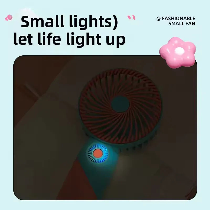 Portable Mini USB Fan – Cute Cartoon Design, 3-Speed Adjustable