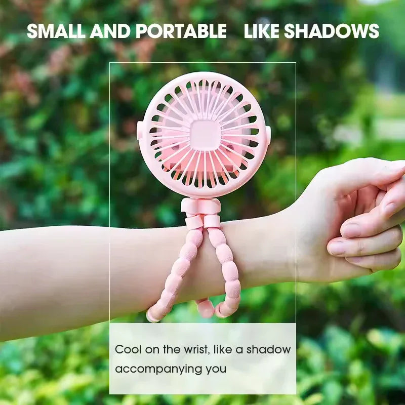 Tripod Style Hand Fan – Portable Rechargeable Cooling Fan