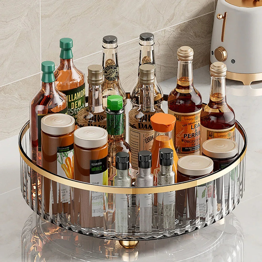 Rotating Spice Rack Turntable – Kitchen Organizer