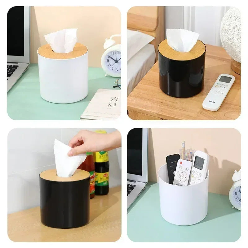 Round Tissue Box Holder – Kitchen & Bathroom