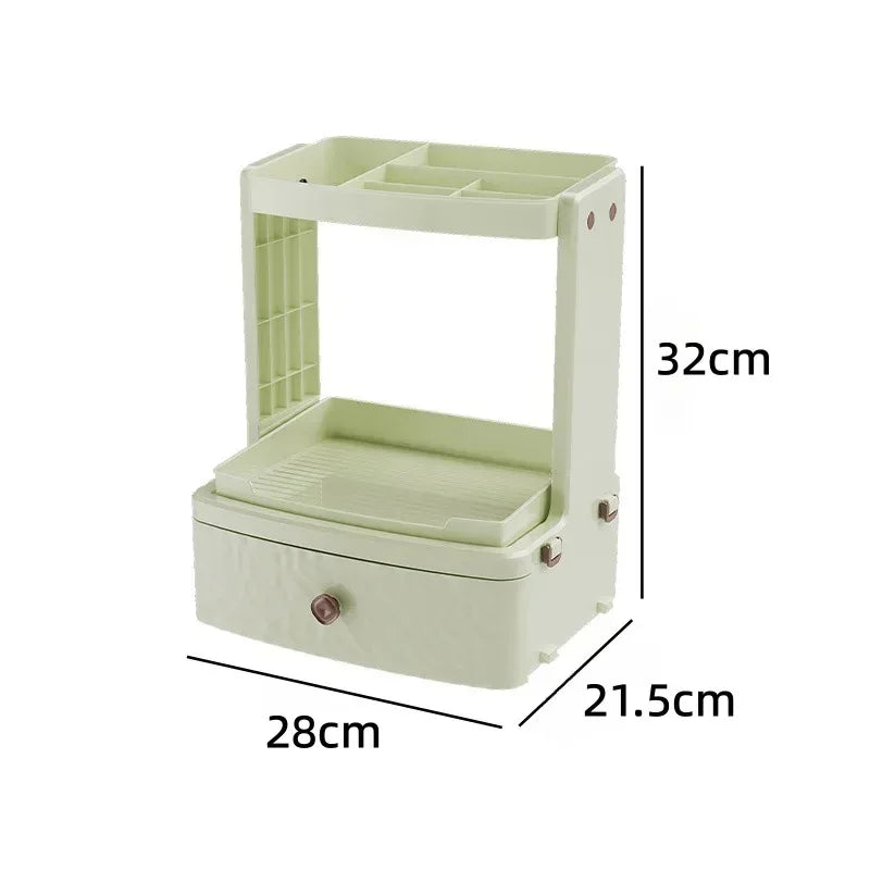 Cosmetics Storage Box – Multifunctional Dressing Table Organizer