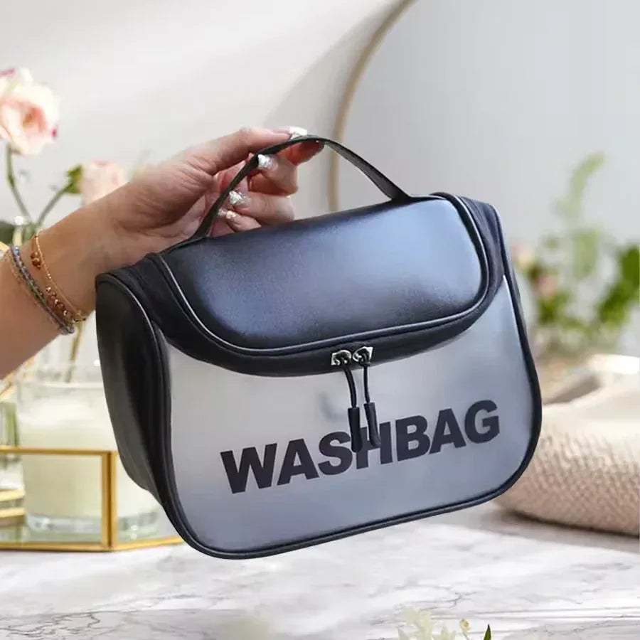 Large Capacity Cosmetic Bag – Waterproof Transparent PVC Travel Pouch