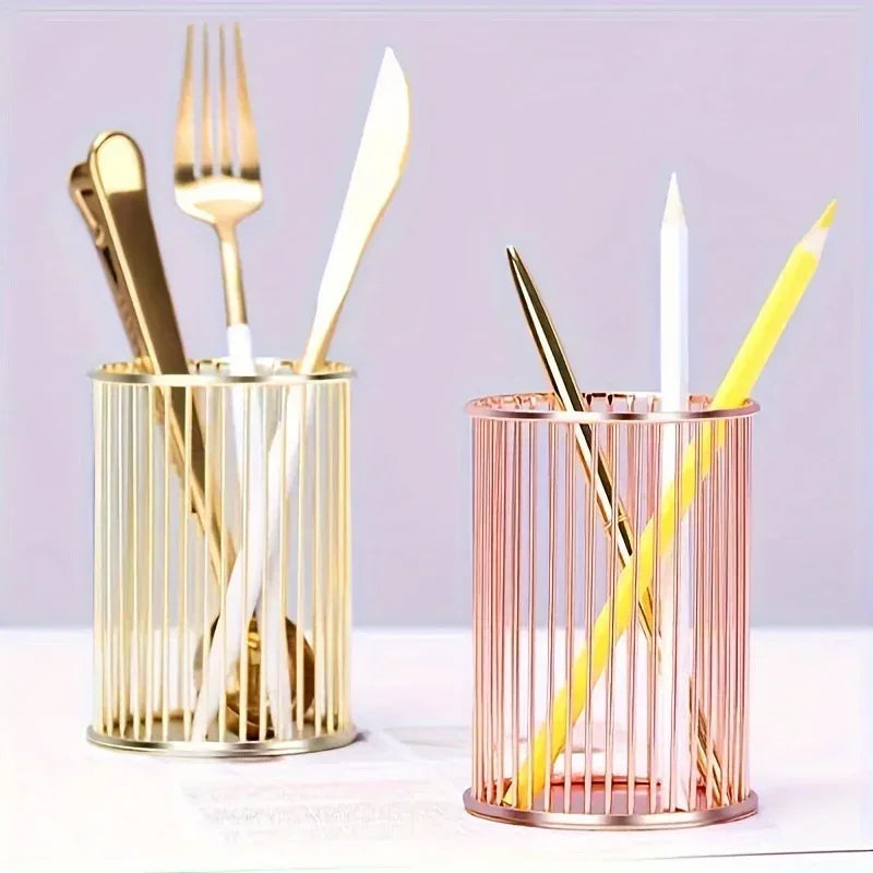 Iron Brush Holder – Wall Mounted Makeup Organizer