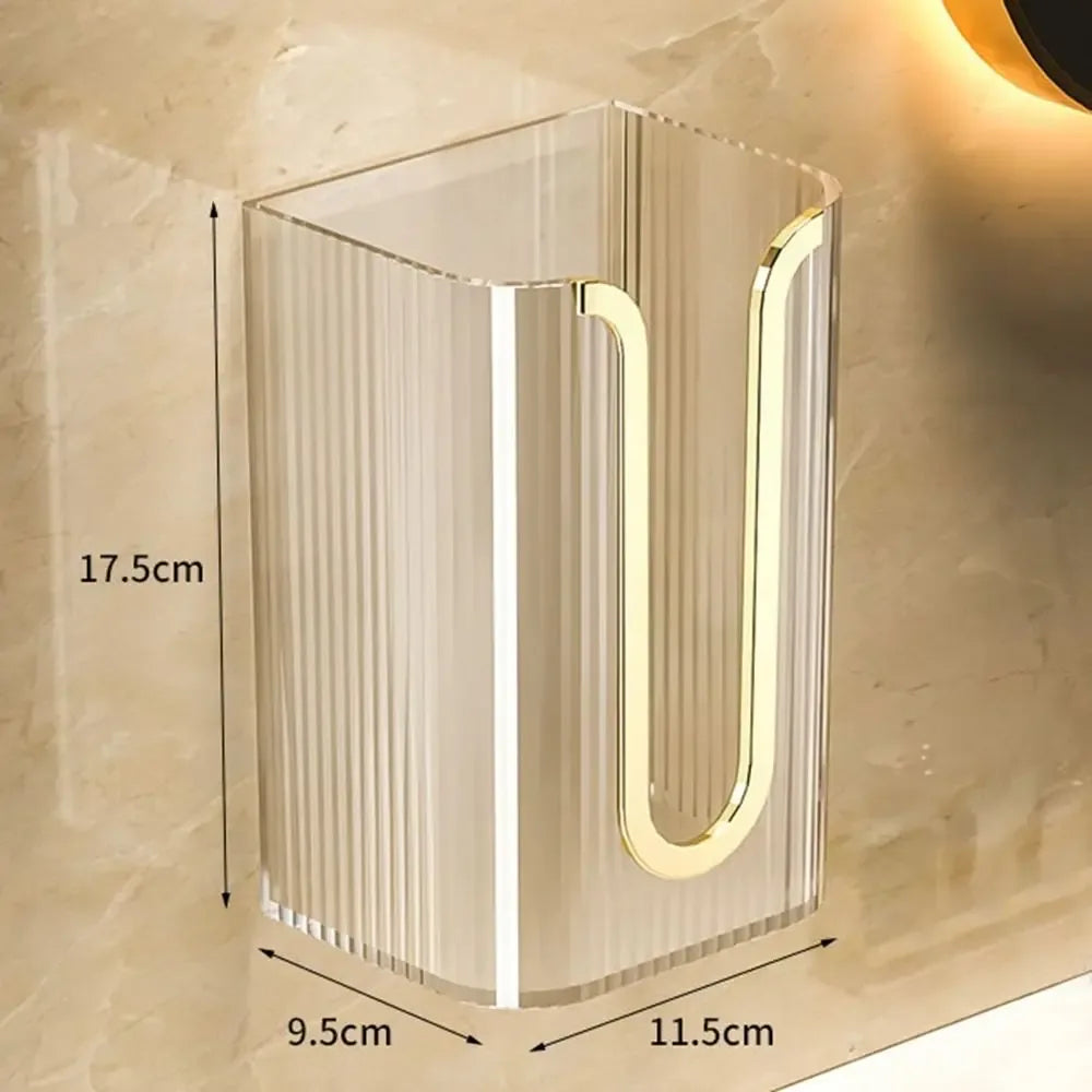 Wall-Mounted Clear Tissue Box – Sleek & Space-Saving Design