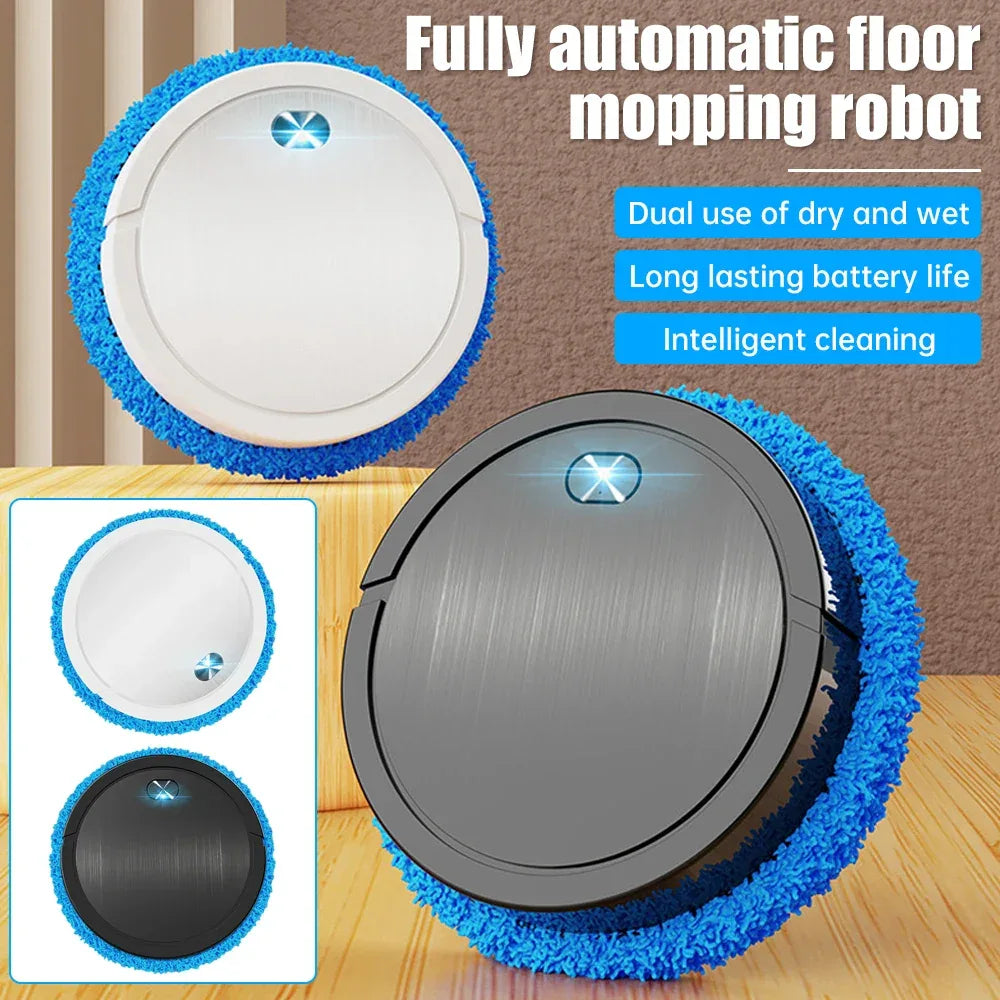 Smart Wet & Dry Floor Cleaning Robot with Auto Mop