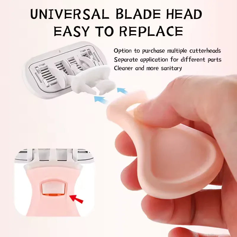 6-Blade Women’s Razor with Replaceable Heads & Travel Box