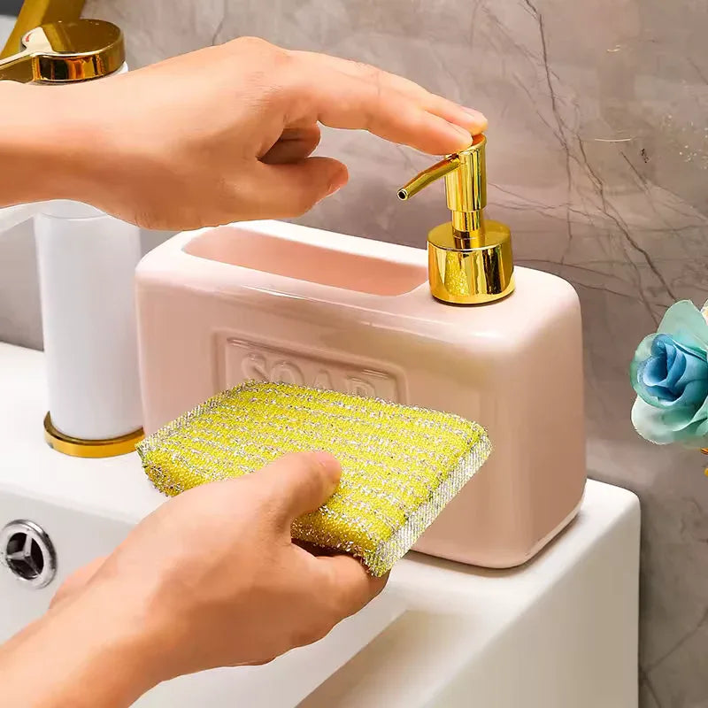 Elegant Ceramic Soap Dispenser Set for Modern Bathrooms