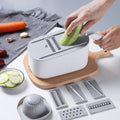 Multifunctional Vegetable Slicer & Cutter with Adjustable Blades