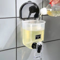 550ml Wall-Mounted Liquid Dispenser – Toothpaste & Soap Holder