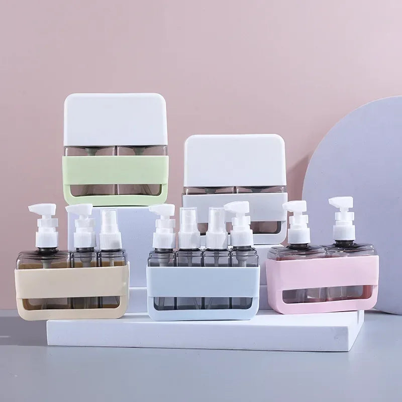 4-in-1 Travel Toiletry Bottles – Leak Proof & Refillable
