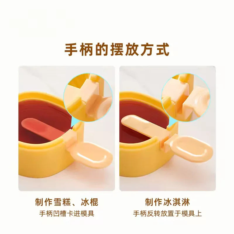 Reusable Silicone Popsicle Mold Set – DIY Ice Cream Maker