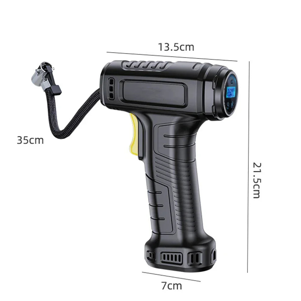 Digital Tyre Inflator with PSI Setting – Portable Air Pump