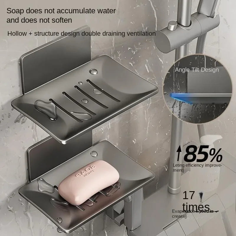 Premium Iron Soap Dish – Rust-Resistant Bathroom Soap Holder