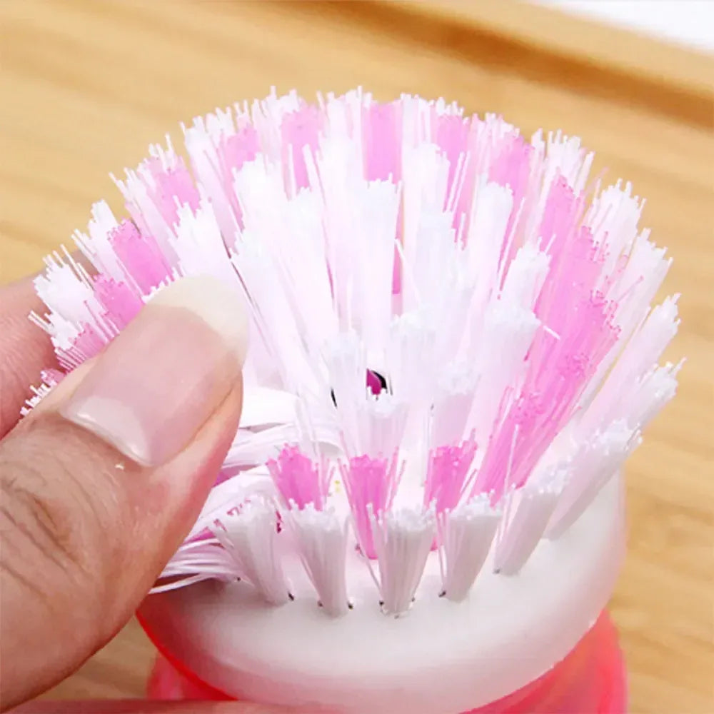 Soap Dispensing Dish Brush – Kitchen Cleaning Scrubber