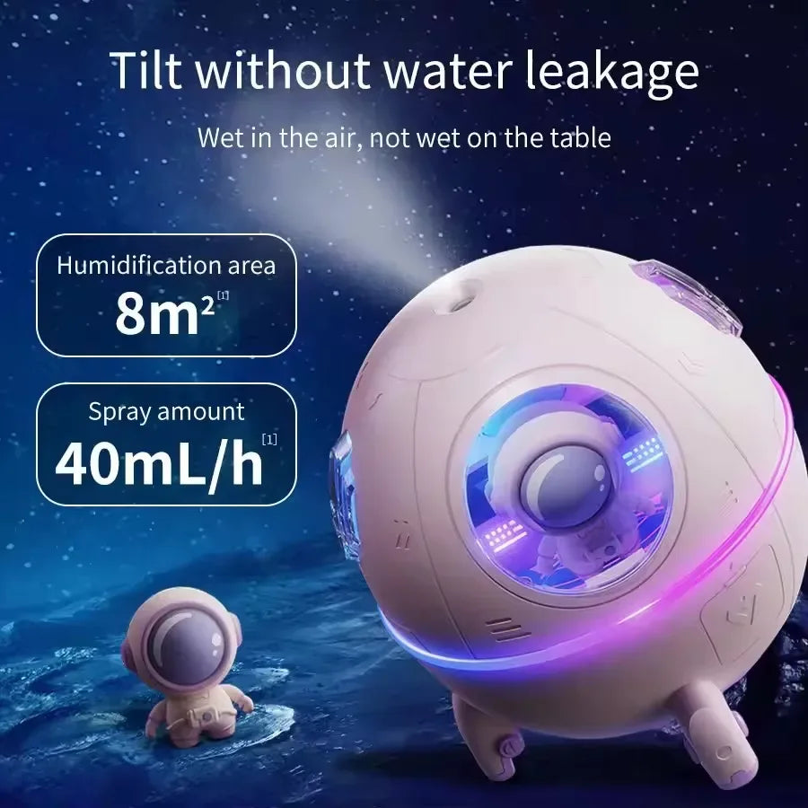 Space Capsule Astronaut Air Humidifier with LED Light
