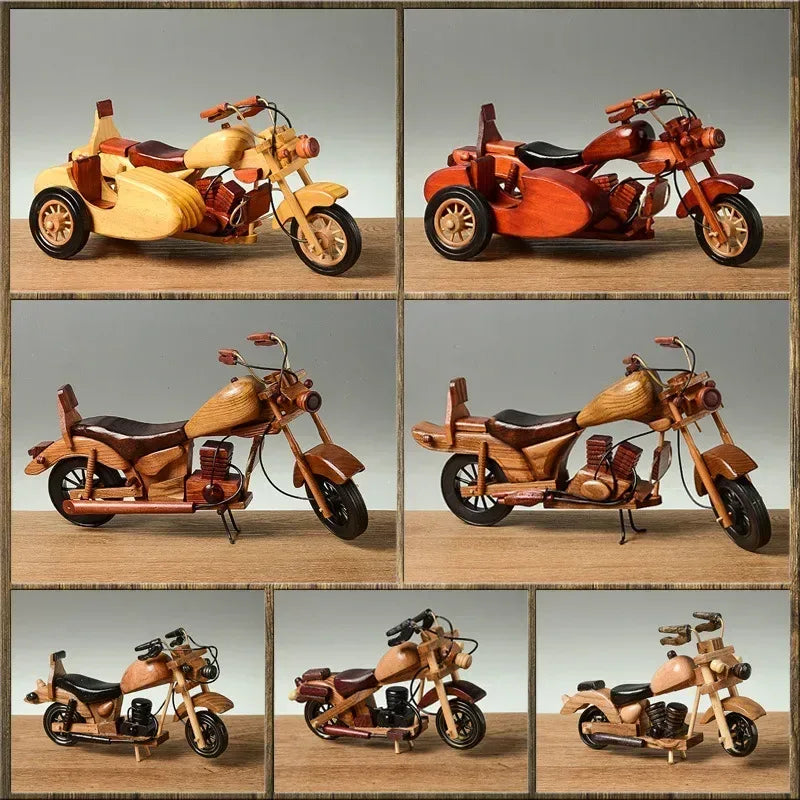 Antique Wooden Bike Showpiece
