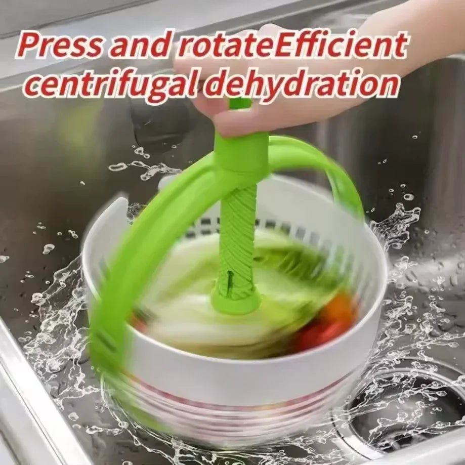 Rotating Drainage Basket – Vegetable & Fruit Spinner