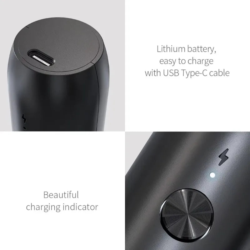 Rechargeable Electric Milk Frother - Stainless Steel Coffee Foam Maker