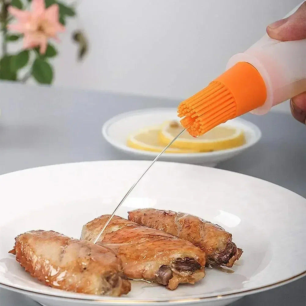 Silicone BBQ Oil Brush Bottle