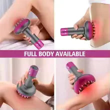 Electric Meridian Brush Massager – Gua Sha, Hot Compress & Fat Burner
