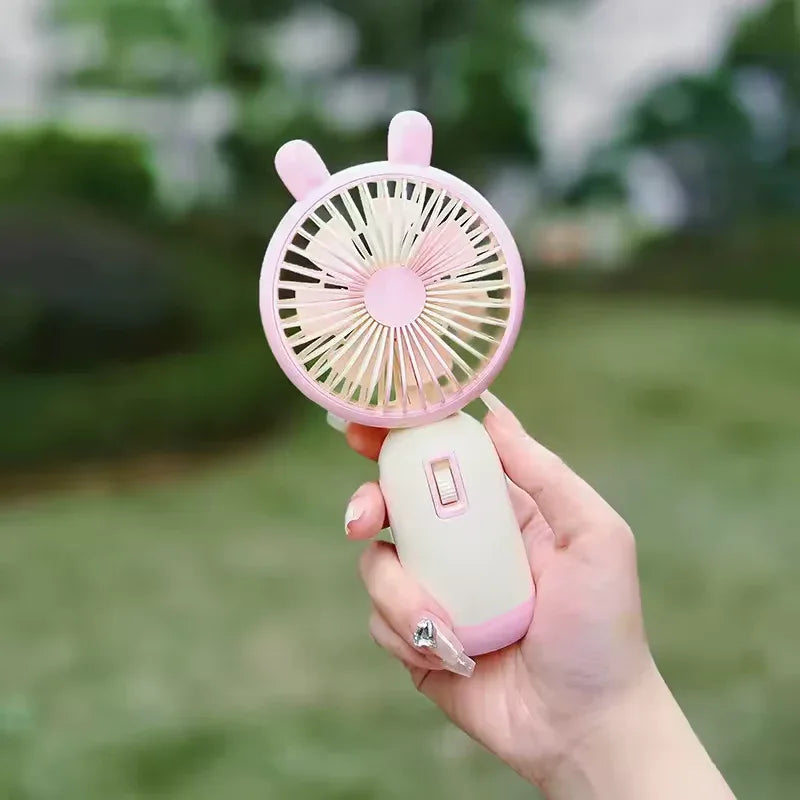 Mini Handheld Fan – Portable USB Rechargeable 3-Speed Cooling