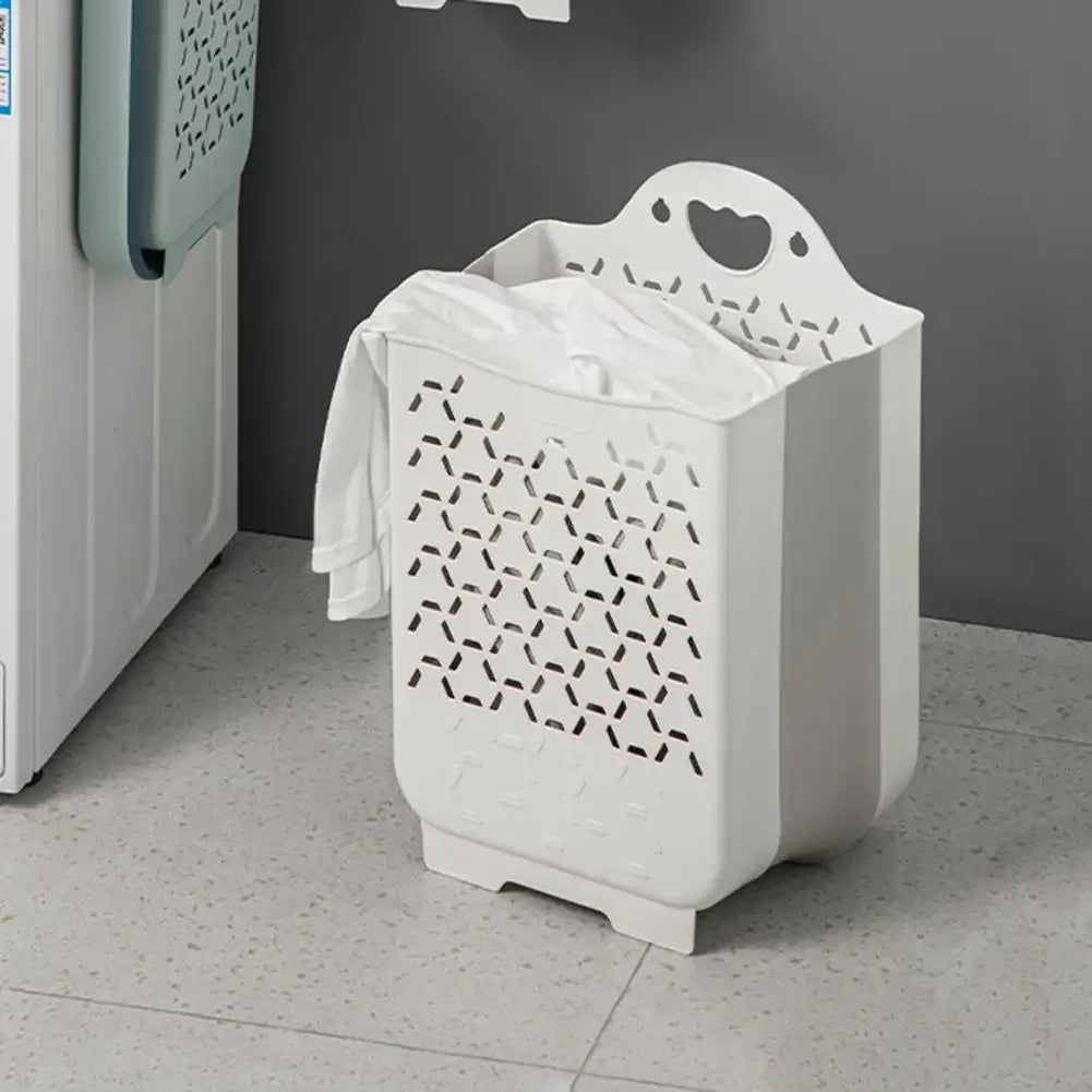 Wall-Mounted Hanging Laundry Basket – Space-Saving Hamper